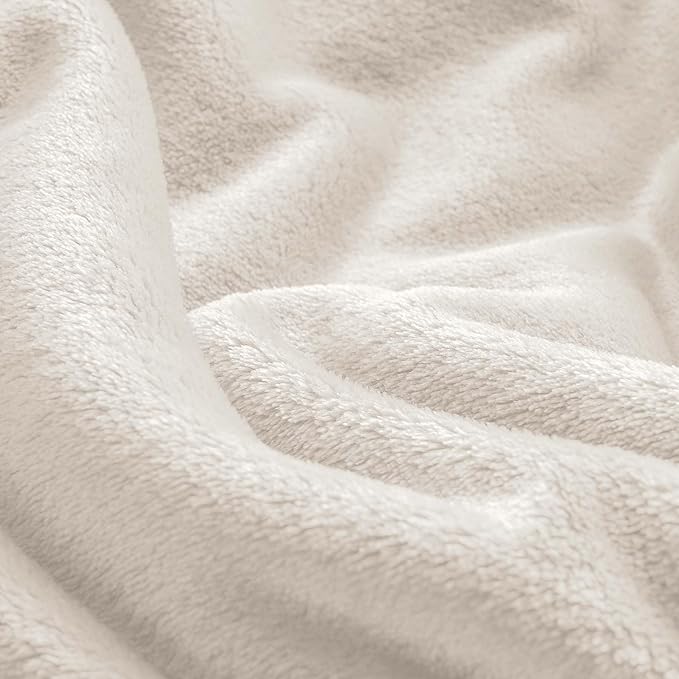 BEDELITE Big Fleece Blanket 120" x 120" (10' x 10'), Super Soft Fluffy Fuzzy Oversized King for Bed, Couch, Sofa, Camping, Extra Large Blanket Fits Your Whole Family, Beige