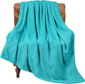 BEDELITE Fleece Blankets Twin Size Teal Throw Blankets for Couch & Bed, Plush Cozy Fuzzy Blanket, Super Soft & Warm Blankets for Spring and Summer