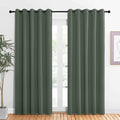 NICETOWN Room Darkening Draperies Window Curtain Panels, Dark Mallard, 2 Panels, W60 x L84 -inch, Thermal Insulated Grommet Room Darkening Curtains for Bedroom