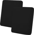 Easy-Going Stretch Individual Loveseat Couch Cushion Cover Sofa Cushion Furniture Protector Sofa slipcover Soft Flexibility with Elastic Bottom (2-Piece Loveseat Cushion Cover, Black)