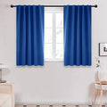 Deconovo Blackout Curtains, Thermal Insulated, W42 x L54 2 Panels, Back Tab, Machine Washable, Room-Darkening Drapes for Bedroom/Living Room Royal Blue
