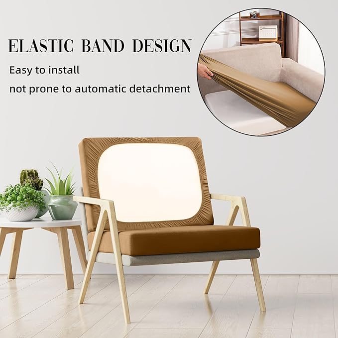 Outdoor Cushion Covers Set,8PCS Patio Furniture Couch Seat Slipcovers, Replacement for Sofa Sectional Chair(Cover，Only)