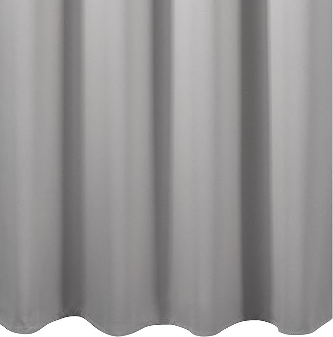 LEMOMO Light Grey Blackout Curtains 66 x 63 Inch Length/Set of 2 Curtain Panels/Thermal Insulated Room Darkening Blackout Curtains for Bedroom