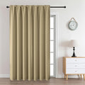 CUCRAF Beige Blackout Curtains Customize, Rod Pocket Room Darkening Curtain for Bedroom Living Room, Thermal Insulated Window Drapes 1 Panel (Custom Size, Color)