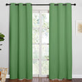 NICETOWN Froest Green Blackout Curtains 84 inches Length for Dining Room, 2 Panels, 34" Wide, Thermal Insulated Long Drapes for Window