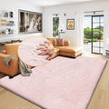 ORINOVA Shag Rug 6x9 Area Rugs for Living Room Pink Fuzzy Washable Faux Rabbit Furry Fur Rugs Bedroom Nursery Rug