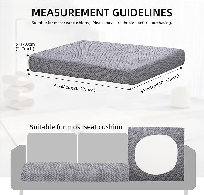 Outdoor Cushion Covers Set,14PCS Patio Furniture Couch Seat Slipcovers, Replacement for Sofa Sectional Chair(Cover，Only)