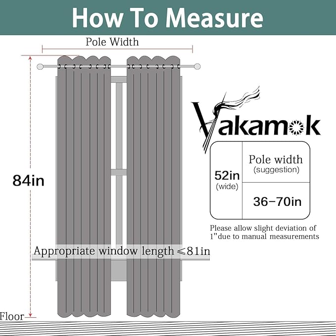 Yakamok Burnt Orange Curtains 84 Inches Length Blackout Curtain for Bedroom-Hallowmas Decor Orange Room Darkening Thermal Insulated Grommet Drapes for Living Room, 52W x 84L, 2 Panels