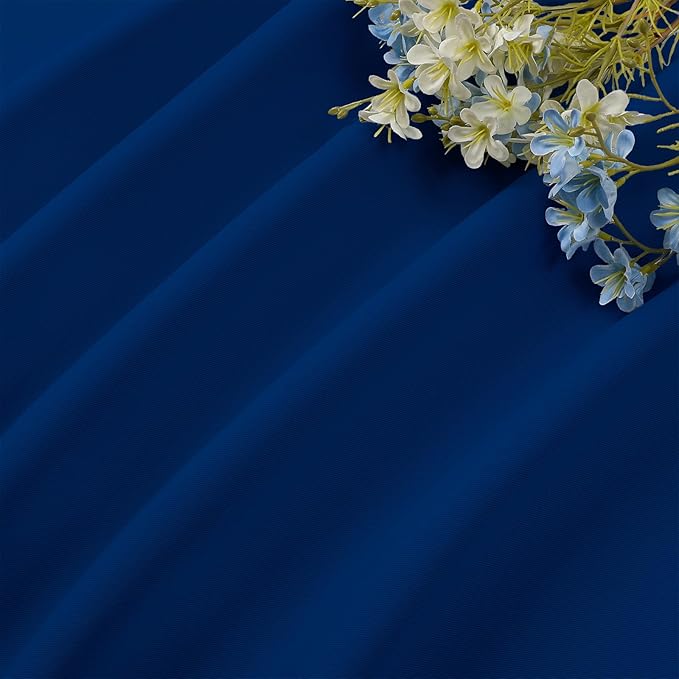 CUCRAF Royal Blue Blackout Curtains Customize, Rod Pocket Room Darkening Curtain for Bedroom Living Room, Thermal Insulated Window Drapes 1 Panel (Custom Size, Color)