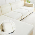 Sofa Covers Couch Covers for Sofa Pet Friendly Couch Cushion Covers Universal Sofa Covers Washable Stretch Slipcovers for Sectional Sofa (Texture Ivory White,Extra Large Single Seat Cover)