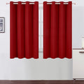 LEMOMO Red Thermal Blackout Curtains/52 x 54 Inch/Set of 2 Panels Room Darkening Curtains for Bedroom