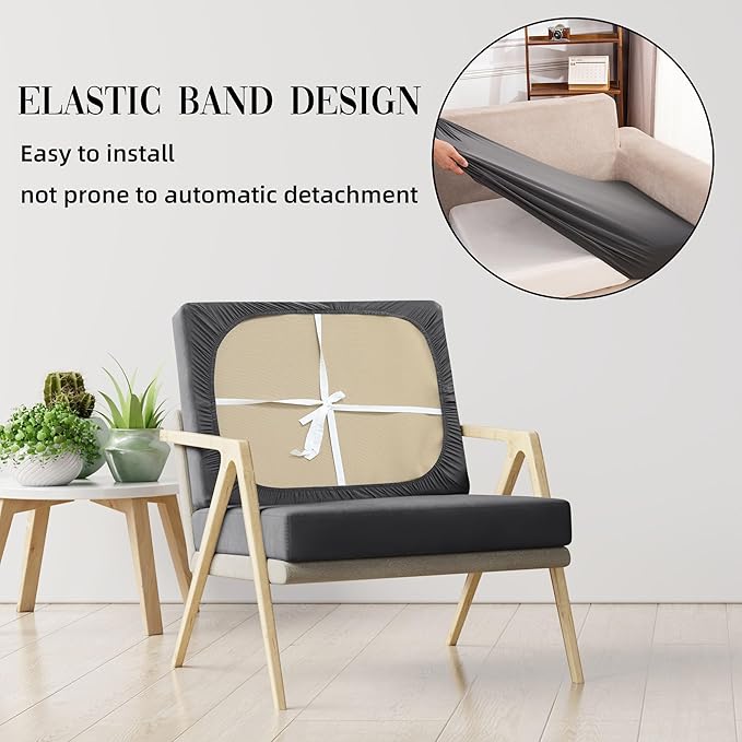 Outdoor Cushion Covers Set,14PCS Patio Furniture Couch Seat Slipcovers, Replacement for Sofa Sectional Chair(Cover，Only)