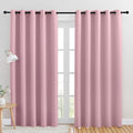 NICETOWN Blackout Draperies Curtains for Kids Room, Greyish Purple, Set of 2, 70 by 84 inches, Window Treatment Thermal Insulated Solid Grommet Blackout Drape Panels for Bedroom