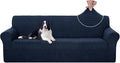 U-NICE HOME 4 Seater Stretch Couch Cover Sofa Cover Washable Sofa Slipcover Furniture Protector for 3 Cushion Couch Sofa Pet Friendly, Navy