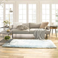 Ashler faux fur rug, Fluffy Shaggy Area Rug Ultra Soft 2.2 x 6 Feet Rectangle Fur Rug, Light Blue Fuzzy Rug Machine Washable Shag Rug, Nursery Decor Throw Rugs for Bedroom, kids room, Living Room