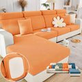 Soothing Home Sofa Covers, Sofa Hero Covers, Wear-Resistant Universal Couch Covers Washable Stretch Sectional Couch Cushion Covers (Orange,Extra Large Seat Cover)