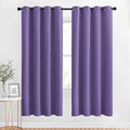 NICETOWN Blackout Lilac Purple Curtains 72 inches Long - Window Treatment Thermal Insulated Sound Reducing Solid Grommet Light Blocking for Bedroom/Living Room (Set of 2, W46 x L72)