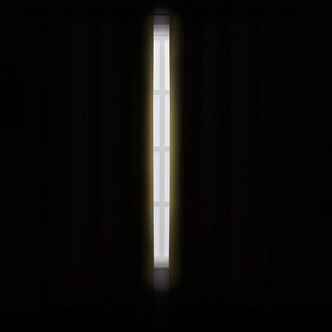 LEMOMO Yellow Thermal Blackout Curtains/52 x 95 Inch/Set of 2 Panels Room Darkening Curtains