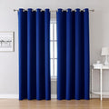 ChrisDowa Blackout Curtains 120 Inches Long 2 Panels Set for Living Room, Grommet Thermal Insulated Room Darkening Curtains for Bedroom (Royal Blue, 52 x 120 Inch)