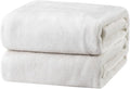 Bedsure GentleSoft Fleece Blankets King Size White - Bed Blanket Soft Lightweight Plush Cozy Fuzzy Luxury Microfiber, 108x90 inches