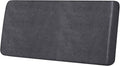 Leather Look Couch Cushion Covers Sofa Seat Slipcovers Sets Couches Furniture Protector for Sectional Armchair Loveseat Pets Kids Stretch Spandex Fabric (1 Cushion Loveseat, Dark Grey)