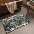 Bath Rug in Diatom Mud, Quick Drying with Non-Slip Rubber Backing