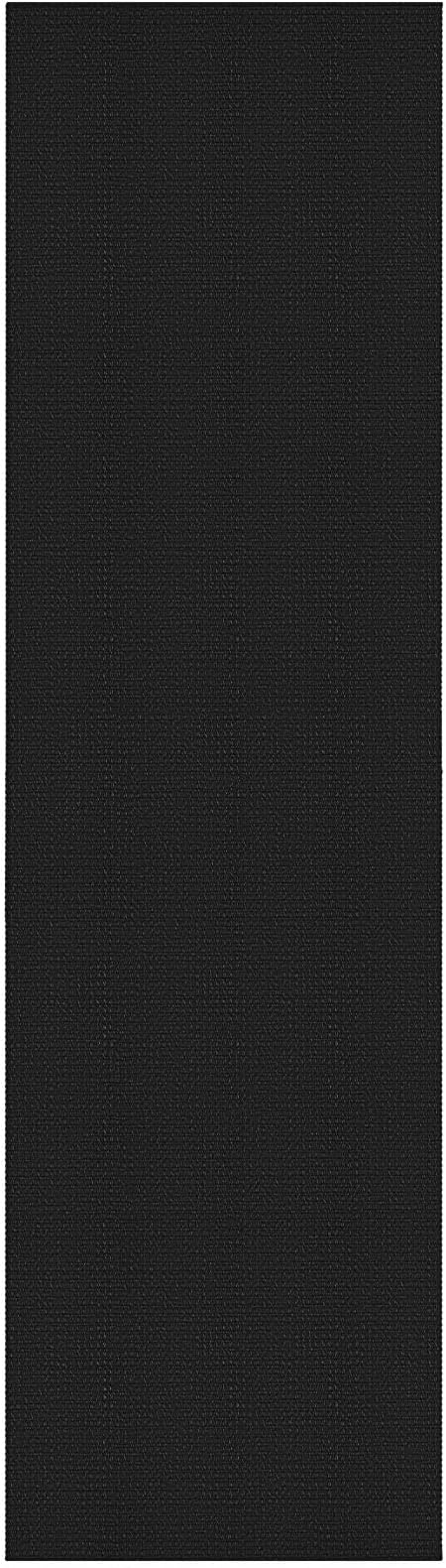 KOZYFLY Extra Long Runners for Hallways 3x16 ft Washable Kitchen Runner Non Slip Rubber Backed Hallway Rug Cotton Entryway Runner Rug Floor Carpet for Indoor Hall, Kitchen, Stair, Black/Dark Grey