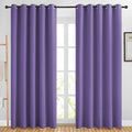 NICETOWN Blackout Lilac Purple Curtains for Sliding Glass Door 2 Panels - Thermal Insulated Grommet Room Darkening Window Drapes Sound Reducing Room Dividers for Living Room (2 Panels, W66 x L84)