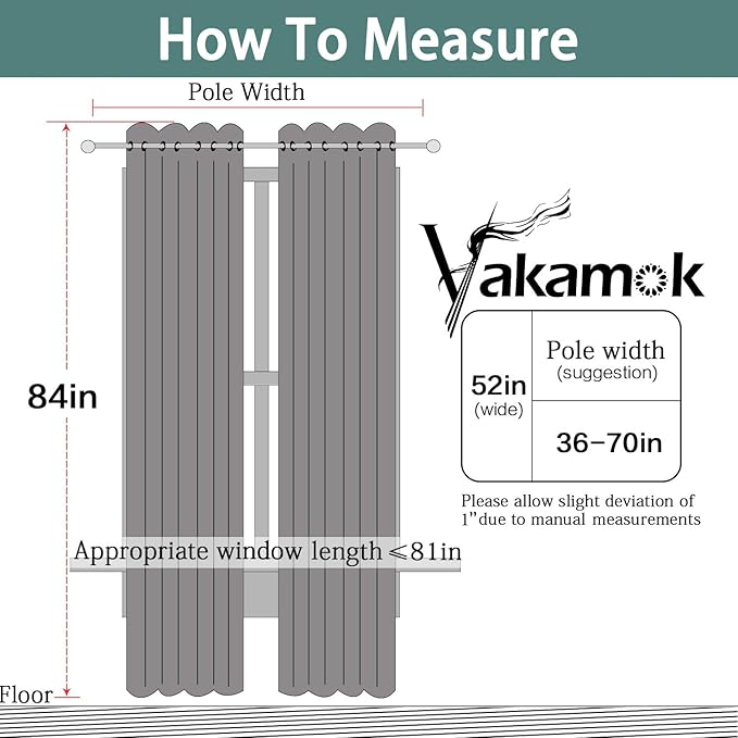Yakamok 2 Thick Layers 100% Completely Blackout Window Curtains,Thermal Insulated Noise Reducing Drapes for Girl's Bedroom(52Wx84L, Lilac, 2 Panels)