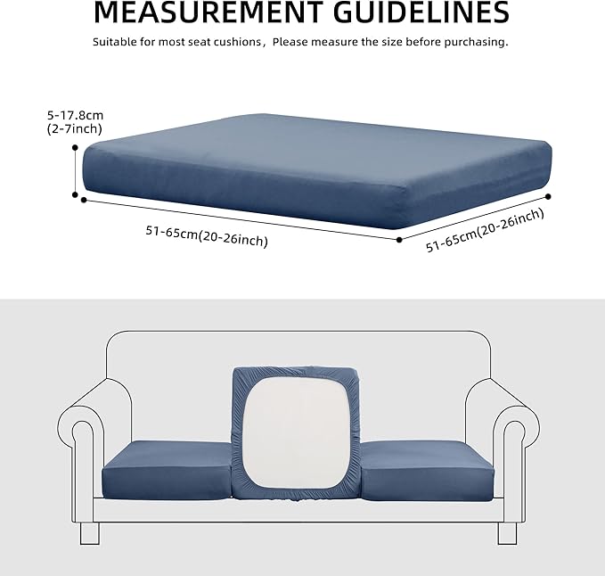 Outdoor Cushion Covers Set,12PCS Patio Furniture Couch Seat Slipcovers, Replacement for Sofa Sectional Chair(Cover，Only)