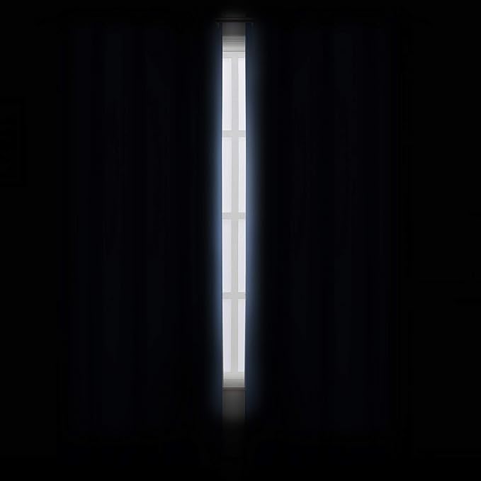 LEMOMO Sky Blue Blackout Curtains/38 x 54 Inch/Set of 2 Panels Thermal Insulated Room Darkening Curtains for Bedroom