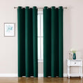 ChrisDowa Blackout Curtains 78 inches Long for Bedroom - 2 Panels Set Grommet Thermal Insulated Room Darkening Curtains for Living Room (Forest Green, 42 x 78 Inch)