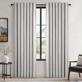 Topfinel Grey Beige 78 Inch Long Curtains for Sliding Door Closet Doors 100% Blackout Curtains for Living Room Bedroom Back Tab Pleated Heat Blocking Insulated Drapes with Hooks(W52 x L78) 2 Panels