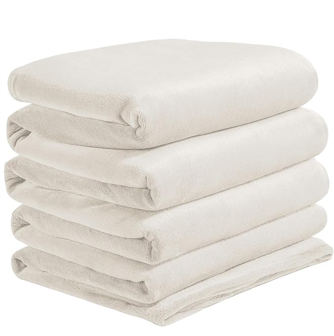 BEDELITE Big Fleece Blanket 120" x 120" (10' x 10'), Super Soft Fluffy Fuzzy Oversized King for Bed, Couch, Sofa, Camping, Extra Large Blanket Fits Your Whole Family, Beige