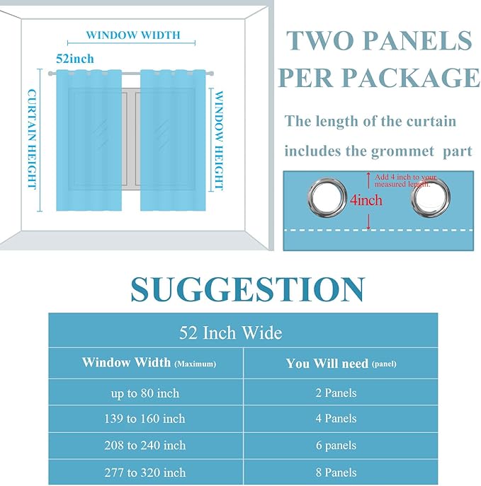 Estelar Textiler Burnt Orange & Greyish White Ombre Blackout Curtains 96 Inch Length 2 Panels, Light Blocking Thermal Insulated Room Darkening Window Drapes for Bedroom/Living Room, 52x96 Inch