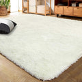 LOCHAS Ultra Soft Indoor Modern Area Rugs Fluffy Living Room Carpets for Children Bedroom Home Decor Nursery Rug 2x3 Feet, Cream
