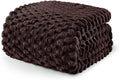 Exclusivo Mezcla Fleece Queen Blanket for Bed, Extra Large Fuzzy Coffee Bed Blankets, Soft Cozy Plush Sofa Throws for All Seasons, 90x90 Inches