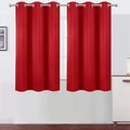 LEMOMO Blackout Curtains 38 x 54 inch/Bright Red Curtains Set of 2 Panels/Thermal Insulated Room Darkening Bedroom Curtains