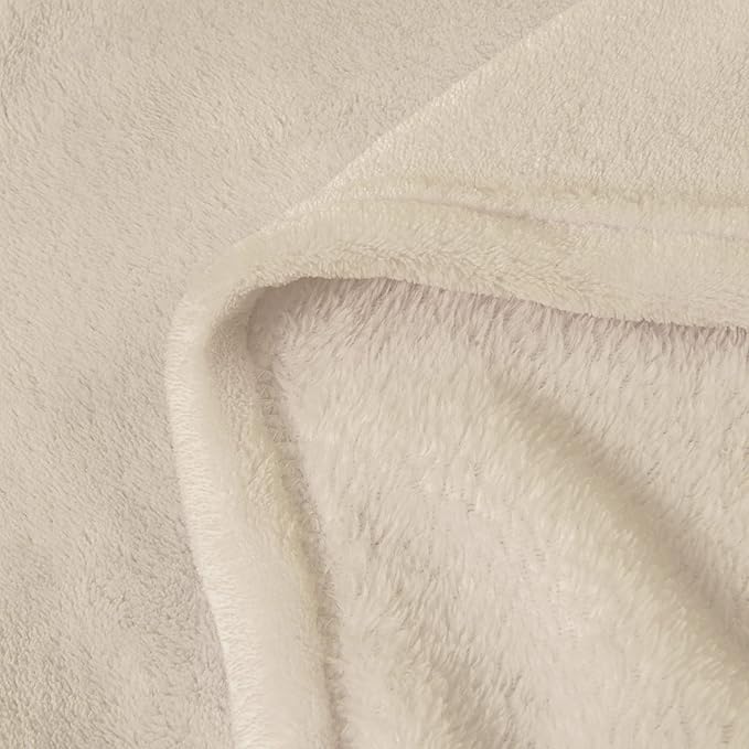 BEDELITE Fleece Blanket King Size Blankets for Bed, Luxury Plush Cozy Fuzzy Blanket 108x90 inches, Super Soft Warm Lightweight Throw Blanket All Seasons Suitable, Beige