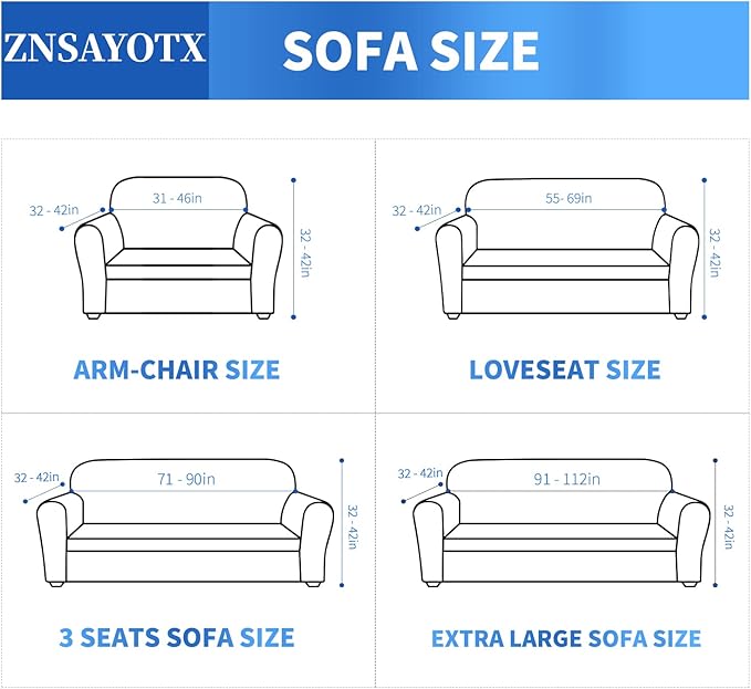 ZNSAYOTX 1 Piece Jacquard Chair Slipcovers for Living Room High Stretch Chair Covers with Arms Anti Slip Pets Friendly Couch Sofa Armchair Cover Furniture Protector (Small, Orange)