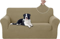 U-NICE HOME Oversized Stretch Loveseat Couch Cover Sofa Covers Washable Sofa Slipcover Furniture Protector for 2 Cushion Couch Sofa Pet Friendly, Sand