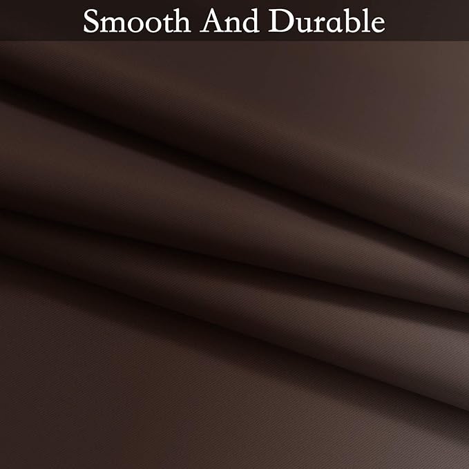 SimpleHome Ombre Room Darkening Curtains for Living Room, Light Blocking Gradient Brown to Greyish White Thermal Insulated Grommet Window Curtains/Drapes for Bedroom, 2 Panels, 52x72 inches Length