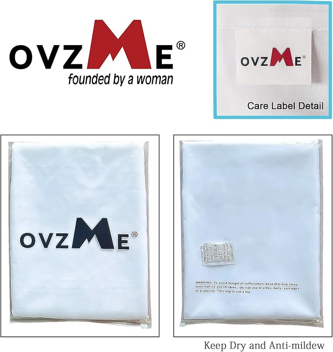 OVZME Sheer Ivory Curtains 108" Inch Length 2 Panels Set, Light Filtering Soft Rod Pocket Voile Drapes for Living Room/Bedroom, Each 42" W x 108" L