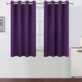 LEMOMO Purple Blackout Curtains/52 x 45 Inch Length Kids Curtains/Set of 2 Panels Grommet Bedroom Curtains for Living Room