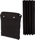 Amazon Basics Portable Blackout Curtain Shade with Suction Cups, Noise Reducing, Energy Saving, 50" W x 78"L, Black, 1-Pack