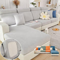 Soothing Home Sofa Covers, Sofa Hero Covers, Wear-Resistant Universal Couch Covers Washable Stretch Sectional Couch Cushion Covers (Light Grey,Large Triple Seat Cover)