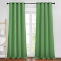 NICETOWN Forest Green Room Darkening 102 inch Curtains, Grommet Thermal Curtains Weighted Window Treatments for Living Room/Farmhouse, W46 x L102, 2 Panels