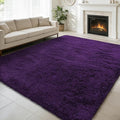Shag Area Rug for Bedroom 5x8,Purple Fluffy Area Rugs for Living Room,Soft Fuzzy Rug Non-Shedding Indoor Plush Carpet for Kids Bedroom Nursery Dorm Home Decor