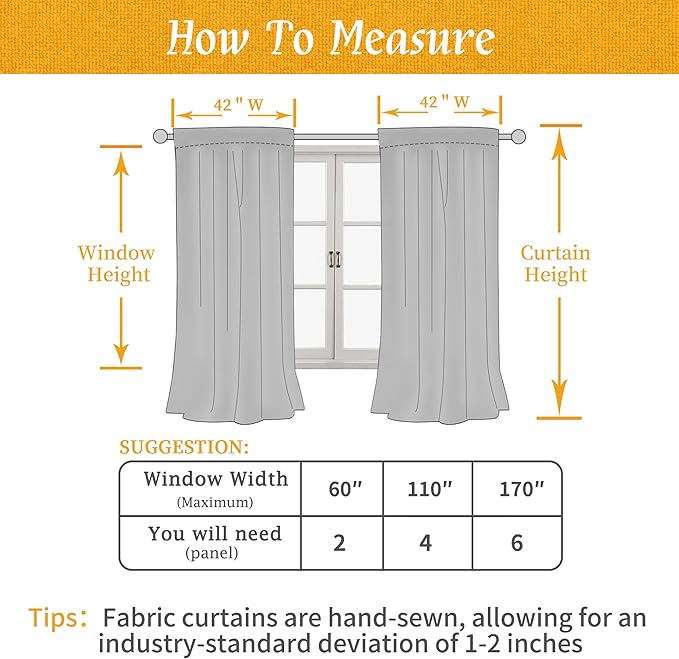 LAMIT Bedroom Linen Curtains 48 Inch Length 2 Panels, Soft Faux Linen Light Filtering Panels Rod Pocket Farmhouse Privacy Drapes for Kitchen/Window/Loft Room, 42 x 48 Inch, Sage Green