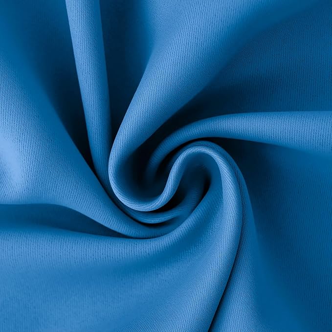 BGment Room Darkening Curtains 84 Inches Long - Grommet Thermal Insulated Drapes Window Treatment Curtains for Bedroom, 2 Panels, 52 x 84 Inch, Classic Blue
